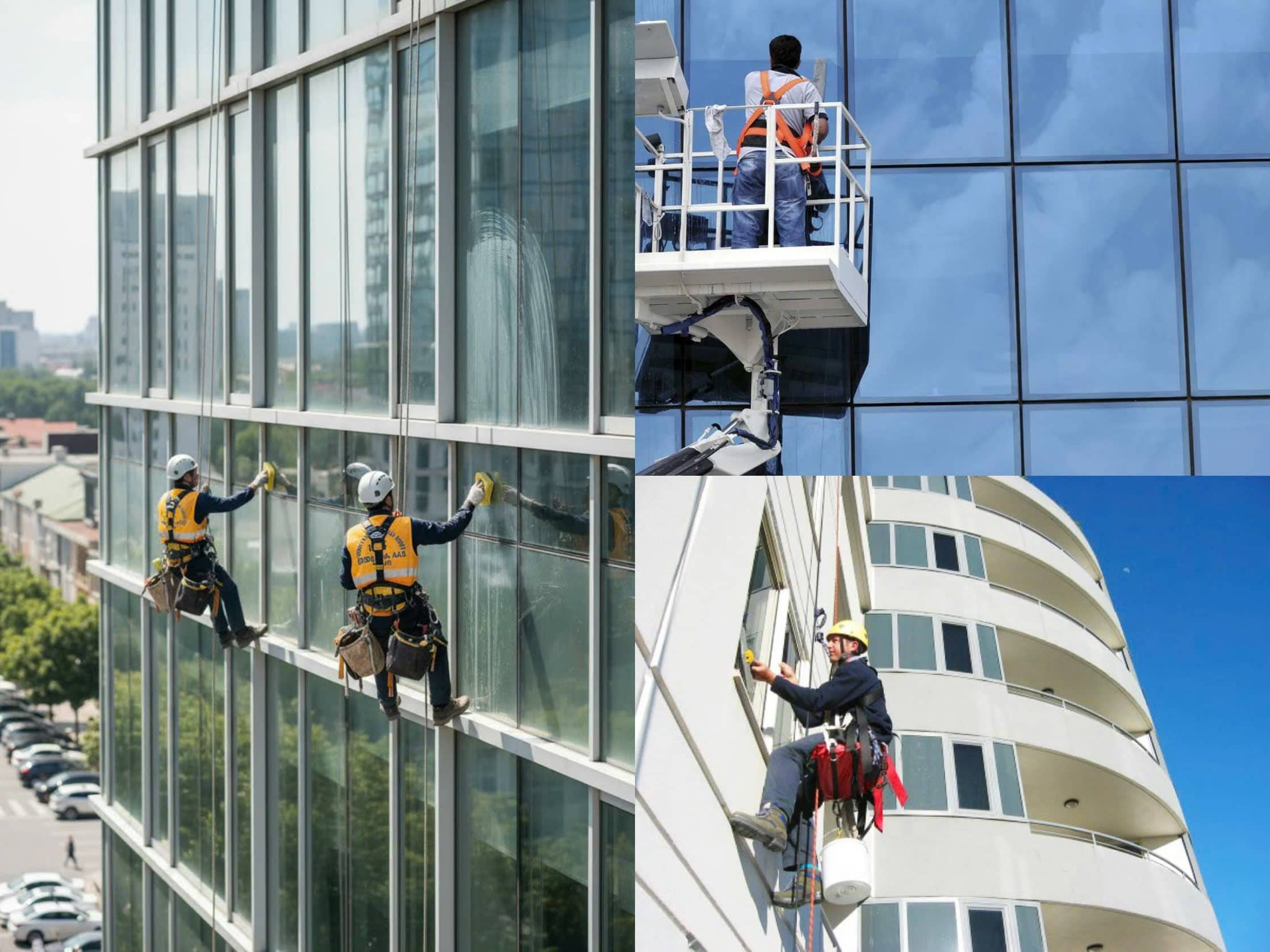 vệ sinh tòa nhà cao tầng tiêu chuẩn an toàn tại quận 2, 3 và 7