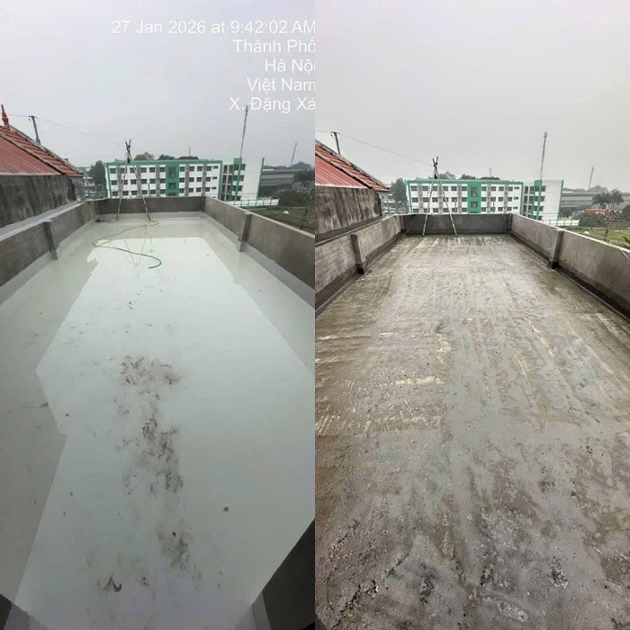 Thi Công Chống Thấm Mái Sân Thượng Tại Ninh Thuận: Giải Pháp Bền Bỉ 20 Năm