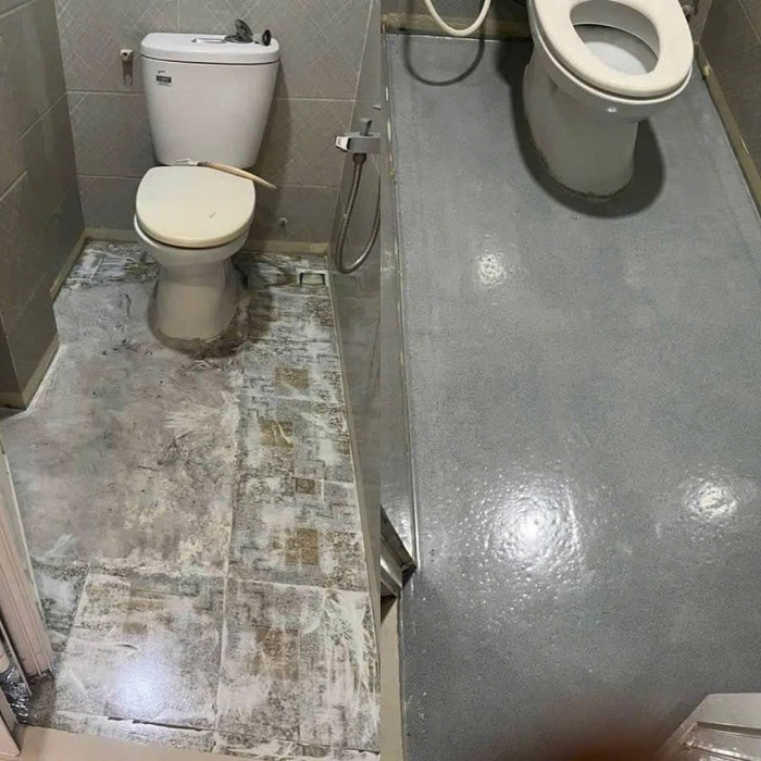 Thi Công Sơn Sàn Kingmen-Terrazy Chống Thấm Toilet Tại Bình Dương: Giải Pháp Đột Phá Không Cần Đục Gạch