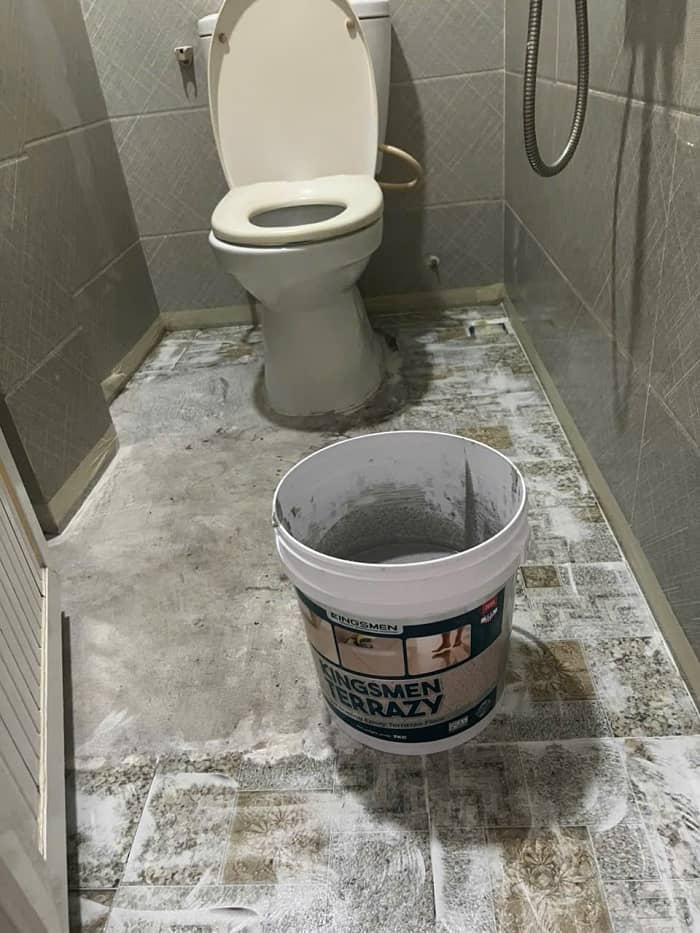 Thi Công Sơn Sàn Kingmen-Terrazy Chống Thấm Toilet Tại Bình Dương: Giải Pháp Đột Phá Không Cần Đục Gạch
